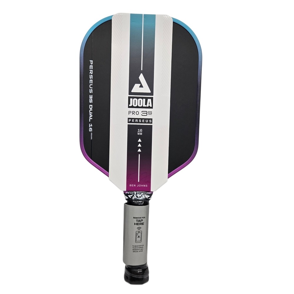 Joola Pro 3s Perseus Ben Johns 16mm Dual Pickleball Paddle Authentic - NFC - New